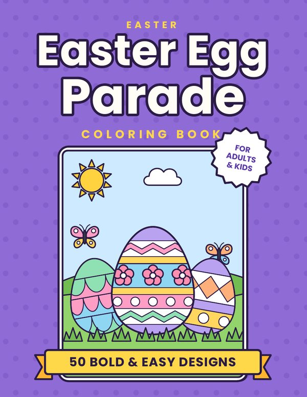 Easter Egg Parade coloring book cover